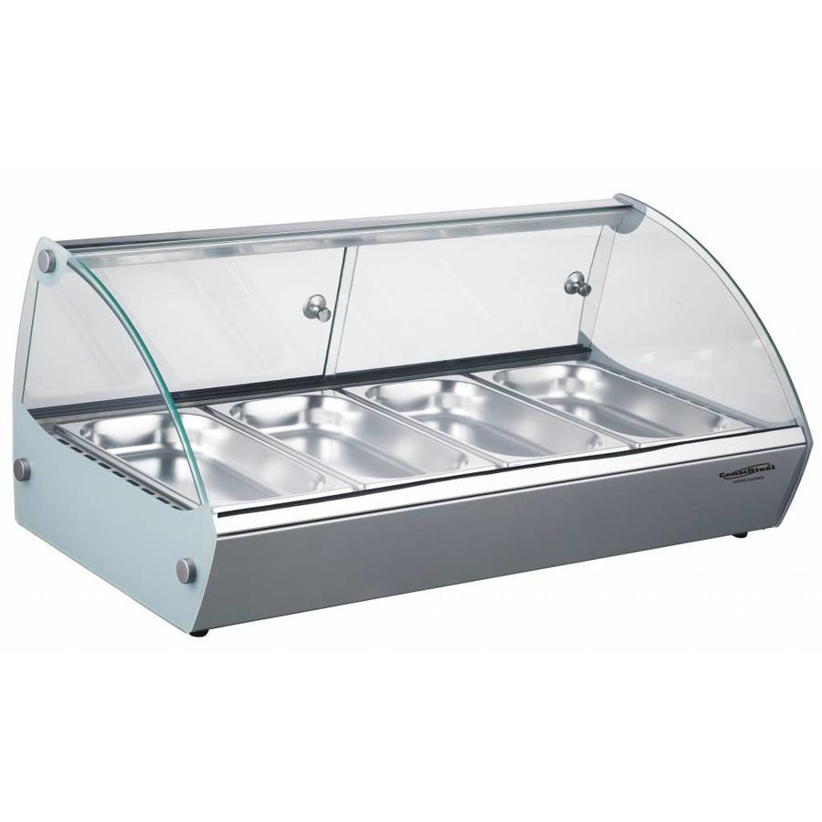 Vitrine chauffante | 4x 1/3 GN