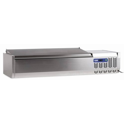  HorecaTraders Aufputzvitrine Gekühlt 5 x 1/2 GN oder 10 x 1/4 GN 