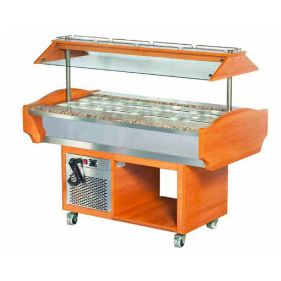 Gekühlte Salatbuffet-Insel