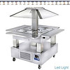 HorecaTraders Bain Marie Buffet Eiland 4 x 1/1 GN | Warm