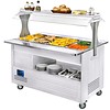 HorecaTraders Bain Marie Buffet Eiland 4 x 1/1 GN | Warmhoud