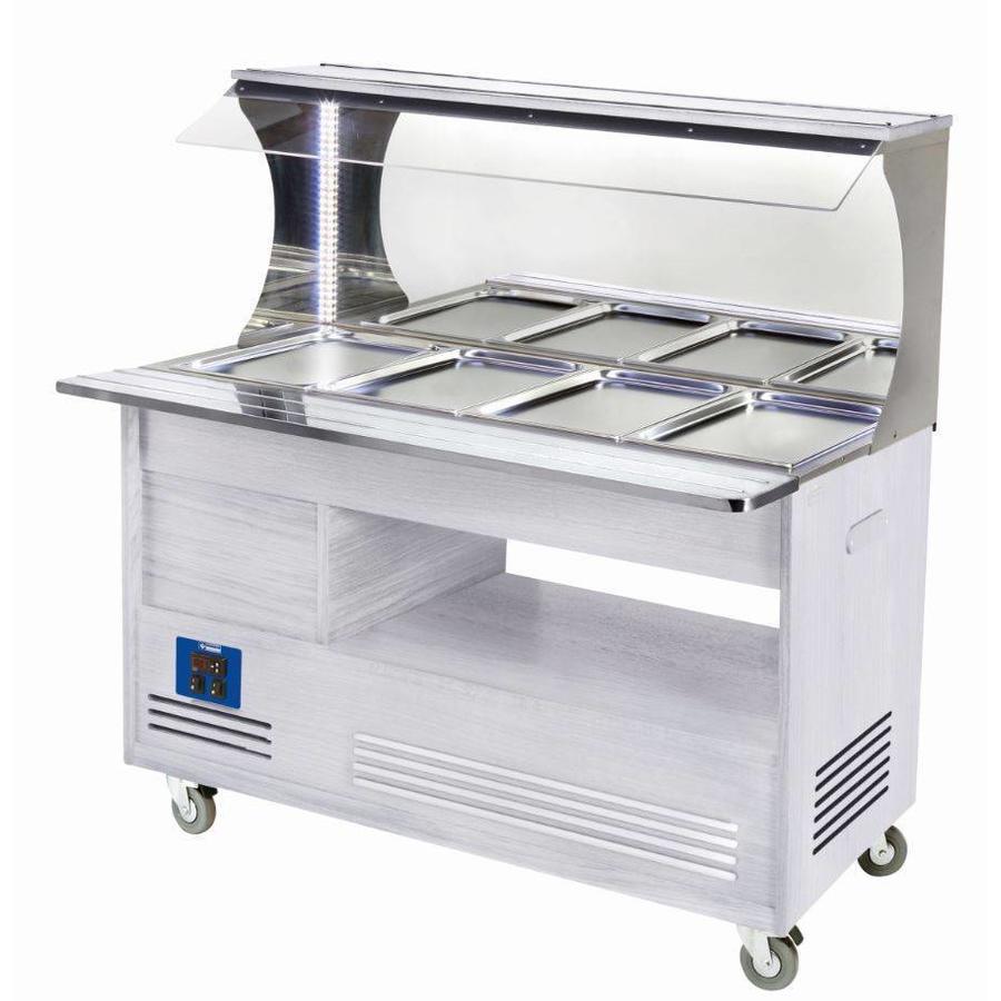 Bain Marie Wall buffet 4 x 1/1 GN White