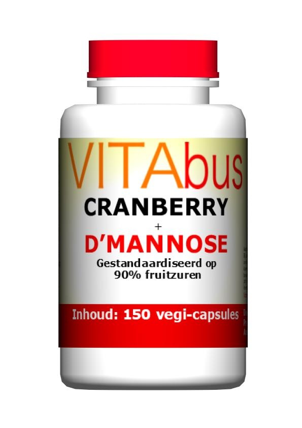 Vitabus Cranberry met D-Mannose (extra sterk)  150 vegetarische capsules