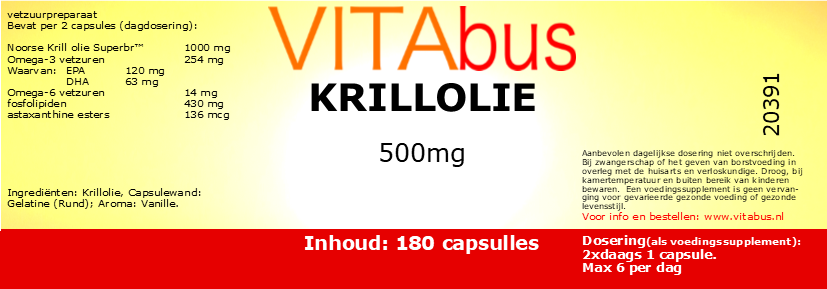 Vitabus Krillolie 180 capsules