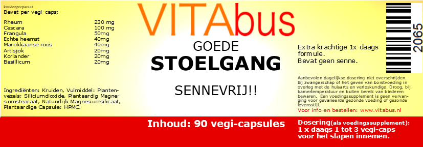 Vitabus Rheum Frangula Complex, 90 vegetarische capsules