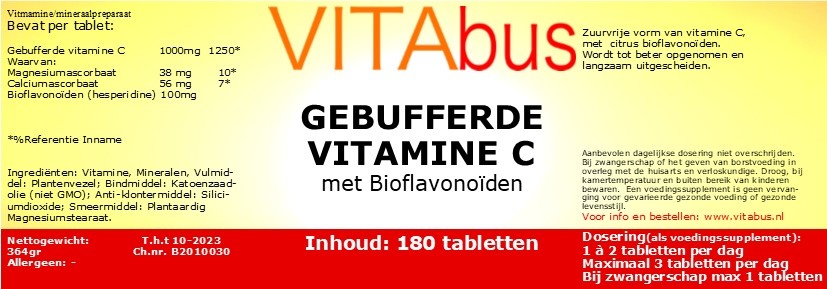 Vitabus vitamine C1000 gebufferd