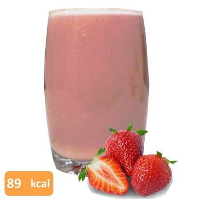 Proteine milkshake aardbei