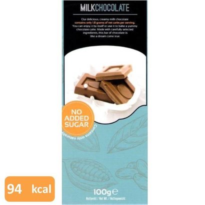Koolhydraatarme melkchocolade