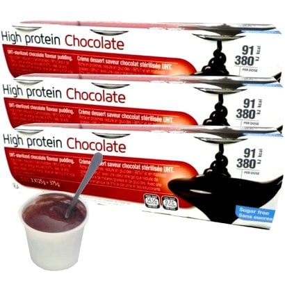 Proteine chocolade pudding (per 9 potjes)