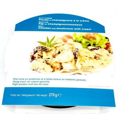 Proteïne Kip champignon (kant en klare maaltijd voor magnetron)