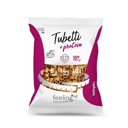 Feeling OK Koolhydraatarme Proteïne Tubetti pasta 50 gram