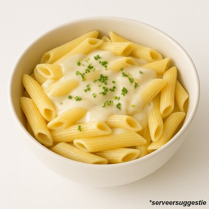 Proteïne penne met kaassaus