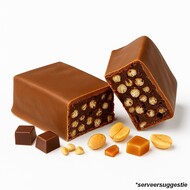 Low carb karamel pinda proteïne reep