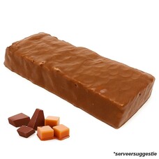 Crispy karamel chocolade proteine reep (low carb)