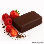 Proteïne reep chocolade panna cotta & Rood fruit