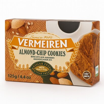 Vermeiren Suikervrije Speculoos amandel koekjes (125g)