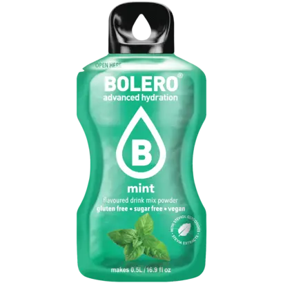Bolero drink mix Mint (12 sticks): een suikervrije limonade drank in munt smaak