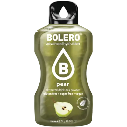 Bolero drink mix Pear (12 sticks): een suikervrije limonade drank in peren smaak