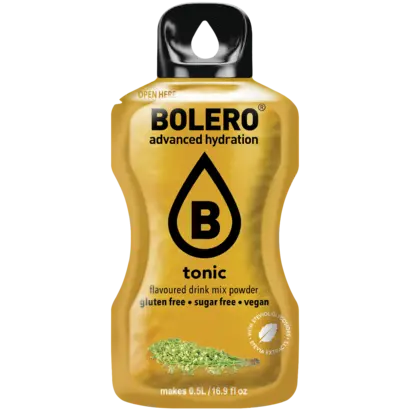 Bolero drink mix Tonic (12 sticks): koolhydraatarme limonade in Tonic smaak