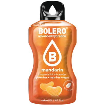 Bolero drink mix Mandarin (12 sticks): een suikervrije limonade drank in mandarijn smaak