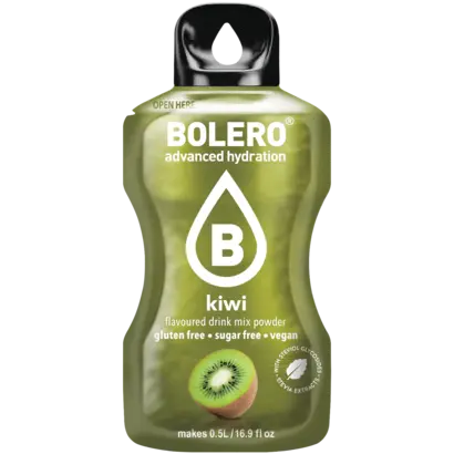 Bolero drink mix Kiwi (12 sticks): een suikervrije limonade drank  in kiwi smaak