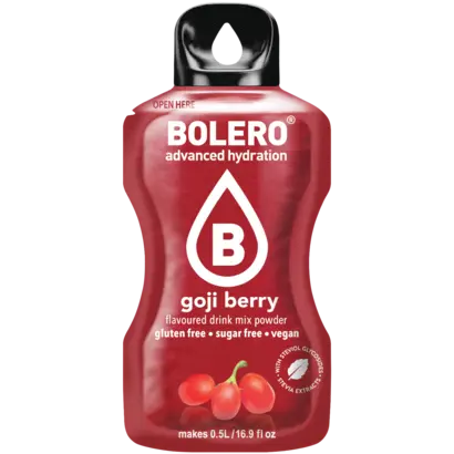 Bolero drink mix Goji berry (12 sticks): een suikervrije limonade drank  in goji bessen smaak