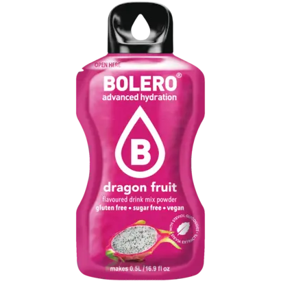 Bolero drink mix Dragon fruit (12 sticks): een suikervrije limonade drank  in drakenfruit  smaak