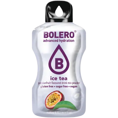 Bolero drink mix Ice tea passionfruit (12 sticks): suikervrije limonade in ijsthee passievruchten smaak