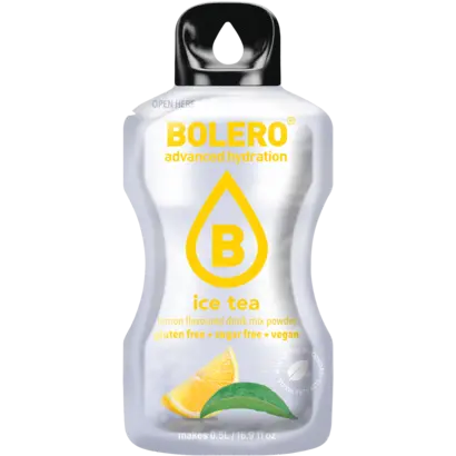 Bolero drink mix Ice tea lemon (12 sticks): suikervrije limonade in ijsthee citroen smaak