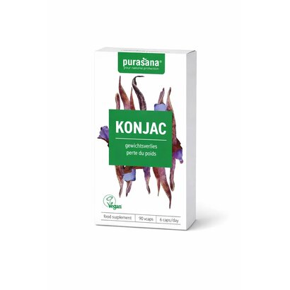 Purasana Konjac hongerstiller vegan 90 capsules