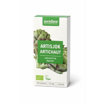 Purusana Artisjok vegan bio 60 capsules