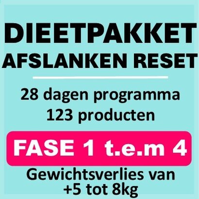28-dagen RESET dieetpakket afslanken: een versneld proteïnedieetprogramma