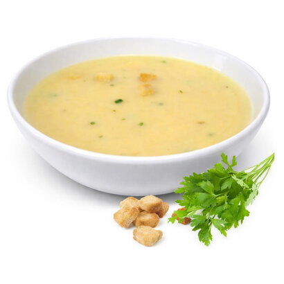 Proteine kippensoep met croutons