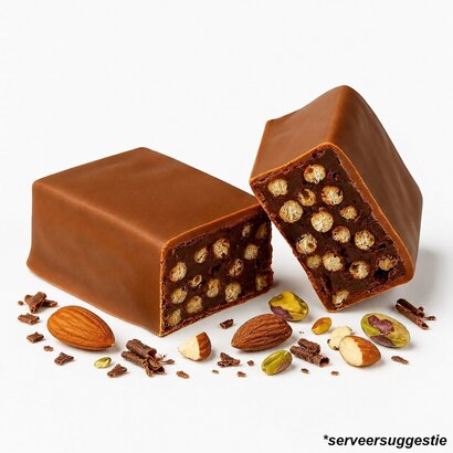 Low carb pistache amandelen proteïne reep