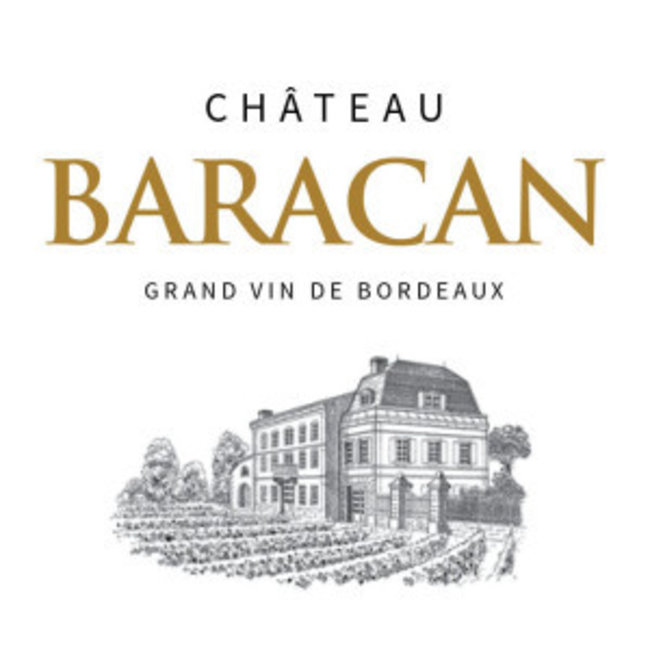 1-fles wijnkist Château Baracan - Côtes de Bordeaux, Frankrijk