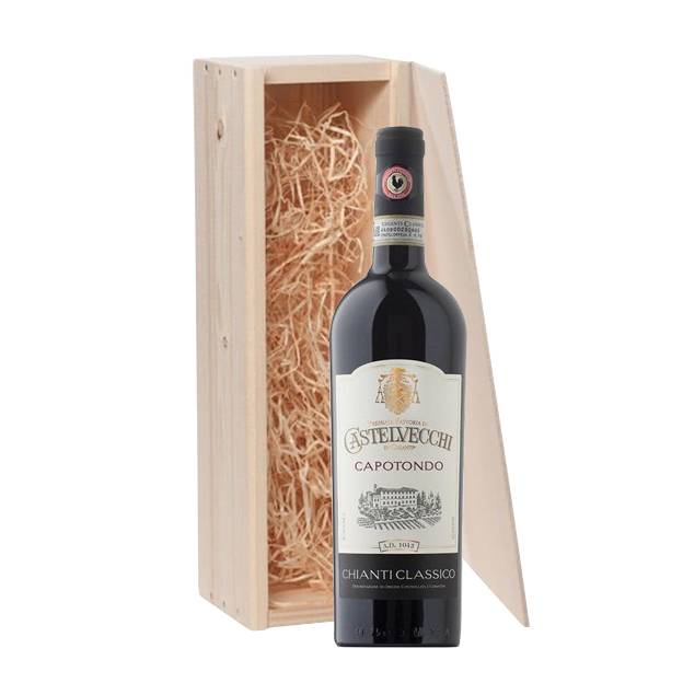 1-fles wijnkist Capotondo Chianti Classico - Toscane, - Vin bijzondere wijnen voor scherpe prijzen
