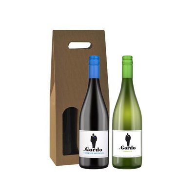2-fles wijngeschenk El Gordo Cabernet Sauvignon & Chardonnay - Spanje
