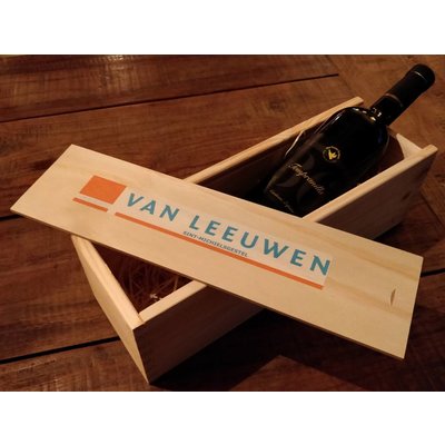 Houten wijnkist full-colour bedrukken