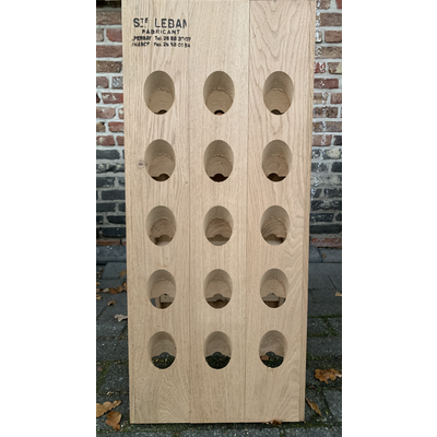 Pupitre, Champagnerek, Riddling rack grondmodel 30 flessen Saint-Leban brandmerk