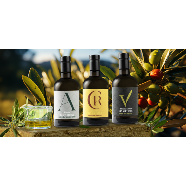 Bodega Las Virtudes Aceite de Oliva Virgen Extra Changlot Real 0,5L - Alicante, Spanje