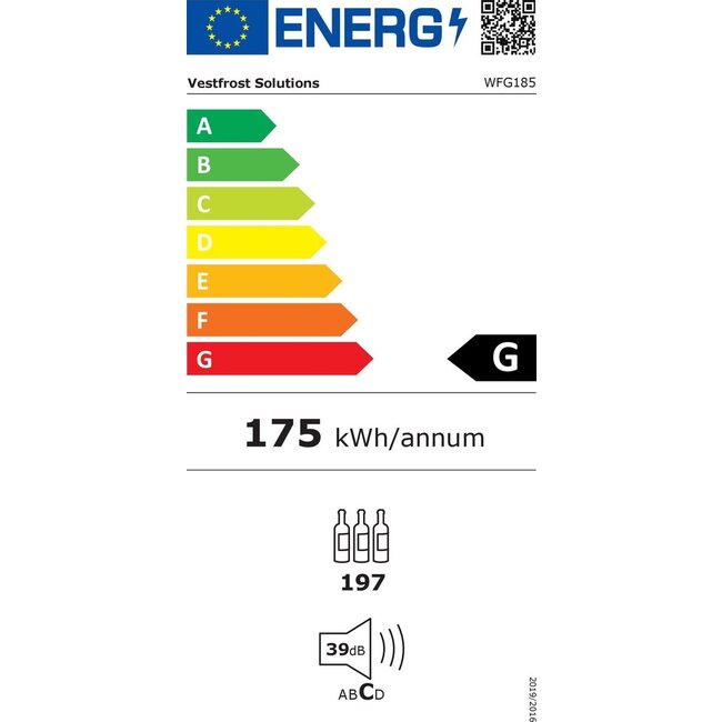 Vestfrost WFG 185 Wijnklimaatkast (197 fl.)