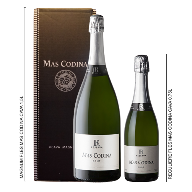 Mas Codina Cava Brut Reserva MAGNUM 1,5L - Penedès, Spanje