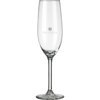 Champagneglazen met opdruk Vin Unique 6 stuks à 21 cl