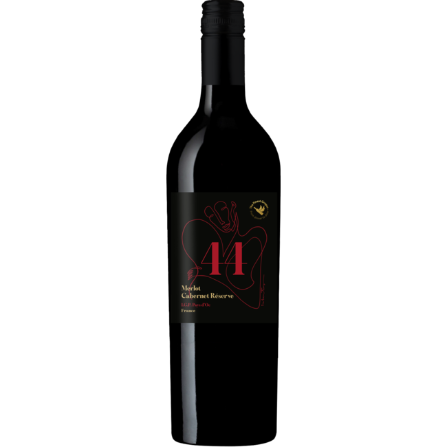 2-fles wijnkist The Finest Grapes Nr. 21 Cuvée Unique en Nr. 44 Merlot-Cabernet - Pays d'Oc, Frankrijk