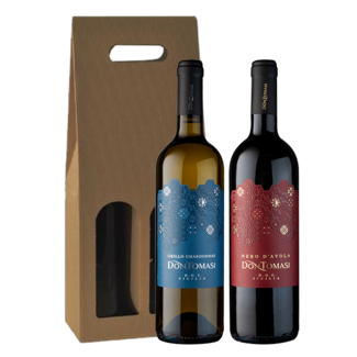 2-fles geschenk Grillo-Chardonnay & Nero d'Avola Don Tomasi