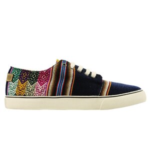 Clasico - Navy blue - Low top sneaker aztec print