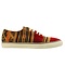Clasico - Red - Low top sneaker aztec print