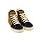 Clasico - Navy Blue - High top sneaker aztec print