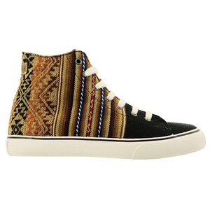 Clasico - Black - High top sneaker aztec print