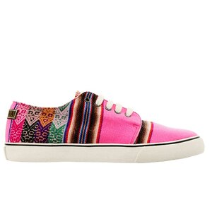 Clasico - Pink - Low top sneaker aztec print
